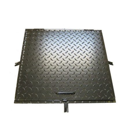 Aknafedlap fekete 60x60