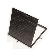 Aknafedlap fekete 60x60