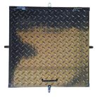 Aknafedlap fekete 60x60