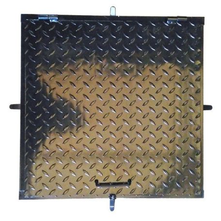 Aknafedlap fekete 60x60