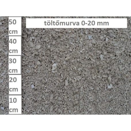 Dolomit murva, kerti murva különböző szemcseméret
