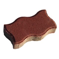 LM Hullám térkő 6 cm - piros